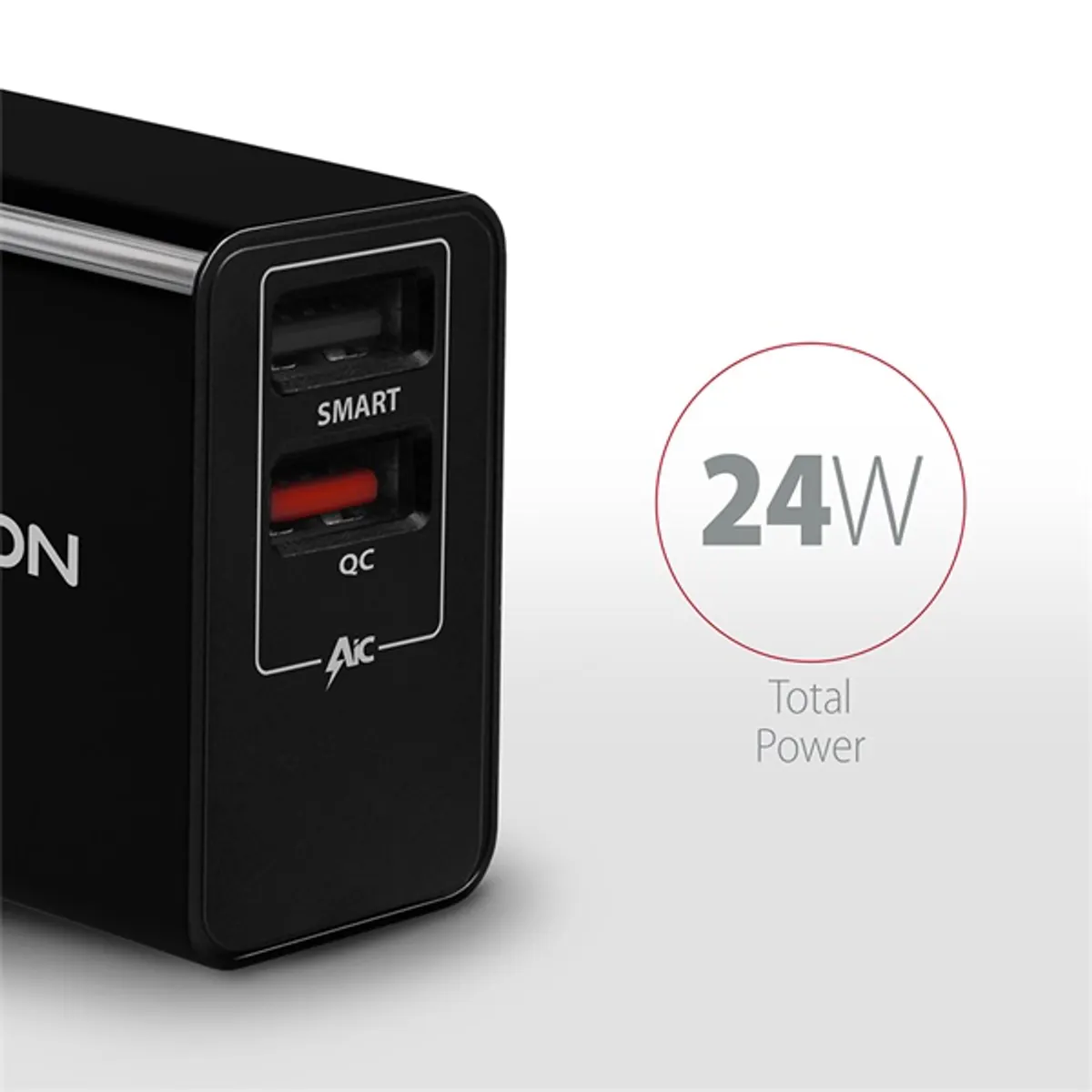 AXAGON ACU-QS24 QC3.0 5V-1.2A univerzális töltő 24W, 2x USB-A #2