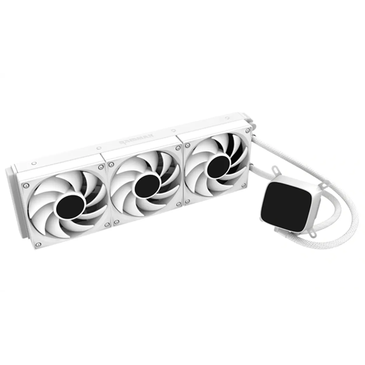 RAIDMAX LD360WT ARGB LD360 ARGB fehér LCD kijelzős vízhűtés 360 mm radiátor #2