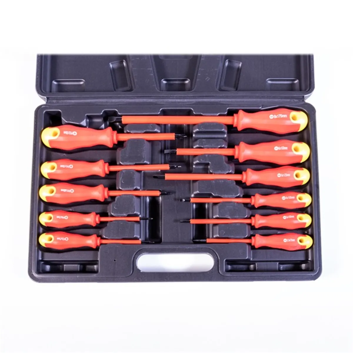 IRIS TOOLS SD-011-022 szigetelt csavarhúzó készlet 11 darabos PH és PZ fejű #4