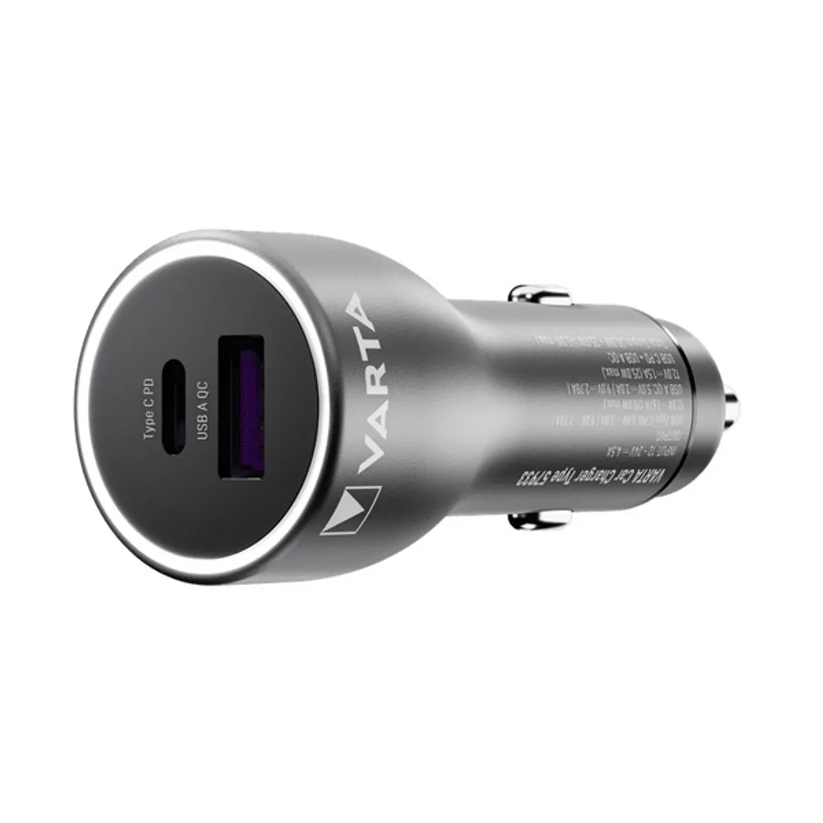 VARTA 57933101111 autós töltő 45W 12-24V USB-A USB-C univerzális #1