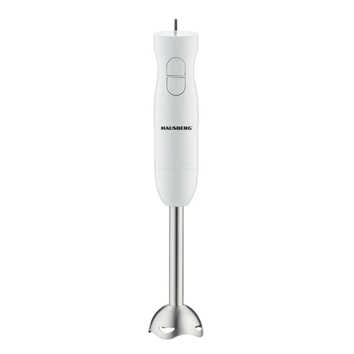 HAUSBERG HB-7674AB botmixer 300W 2-sebesség fehér 100 cm kábellel rozsdamentes pengék #1