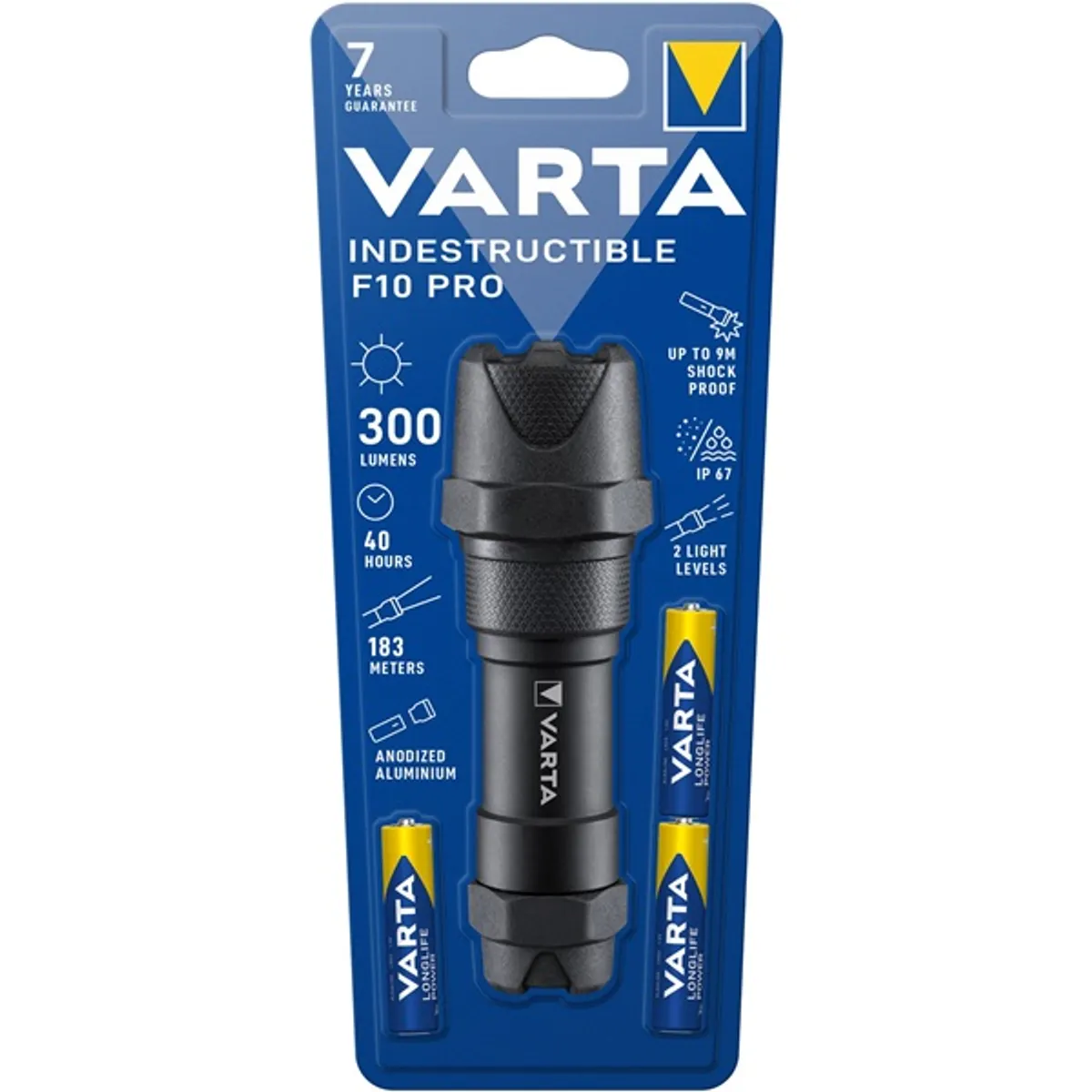 VARTA 18710101421 Indestructible F10 Pro 300 lumen LED 3AAA IP67 IK08 #3