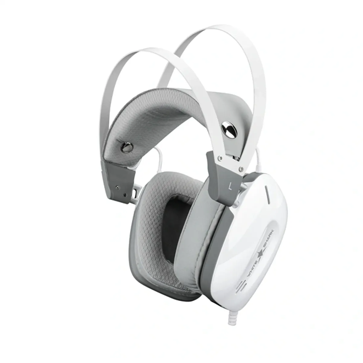 White Shark WSP GH-2446W GOTTAN fejhallgató fehér 53mm hangszóró 16 ohm 20-20000 Hz 94 dB 2 m 3,5 mm csatlakozó bal mikrofon #5