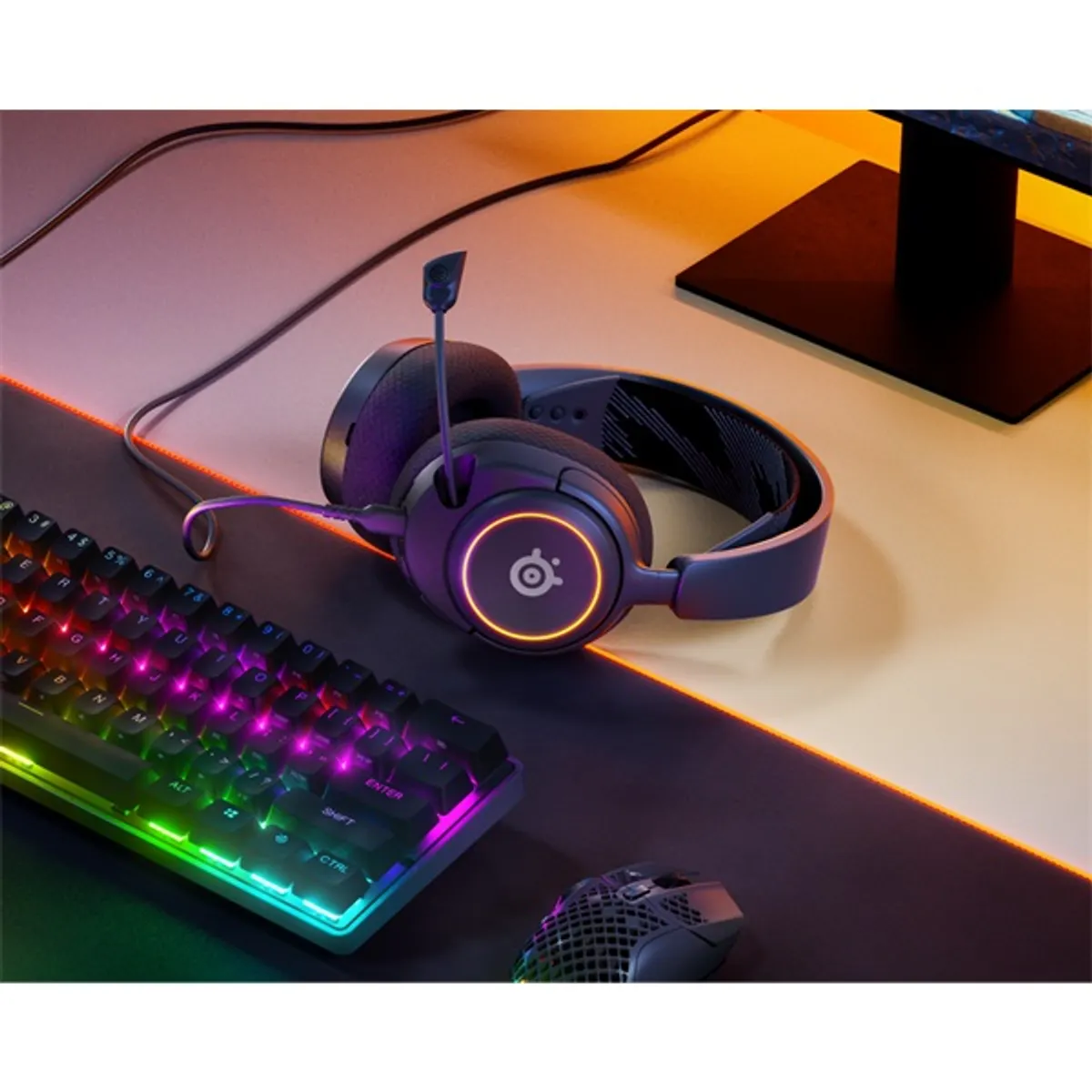STEELSERIES 61631 Arctis Nova 3 fekete gamer usb-c vezetékes 40 mm hangszóró 20-22000 Hz 36 ohm -38 dB mikrofon #5