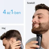 Braun 10AS490186 AIO 3500 0,5-21mm 14 hosszbeállítás 3 fésű precíziós vágó vezetékes és vezeték nélküli 50 perc #4