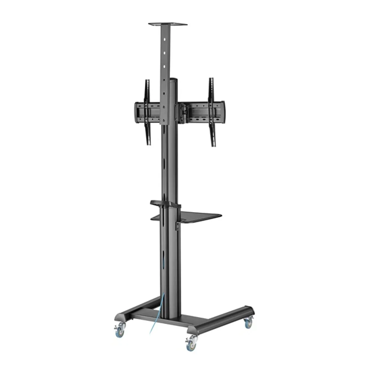 SBOX FS-446-2 mobil tv-állvány fekete 37"-70" vesa 600x400 70 kg 1200-1600 mm billenthető 5° kábelrendező #3