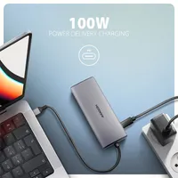 AXAGON HMC-6G2L USB-C 6in1 hub USB-C 10Gbps HDMI 4K60 2x USB-A 10Gbps RJ-45 1Gbps PD 3.0 100W 15 cm #5
