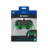 NACON 2804956 Compact PS4 kontroller zöld átlátszó vezetékes 3 m kábel