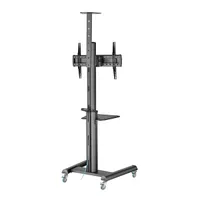 SBOX FS-446-2 mobil tv-állvány fekete 37"-70" vesa 600x400 70 kg 1200-1600 mm billenthető 5° kábelrendező #3