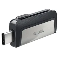 SanDisk 00173339 Dual Drive 128 GB USB 3.0 Type-C és Type-A visszahúzható ezüst fém-műanyag #2
