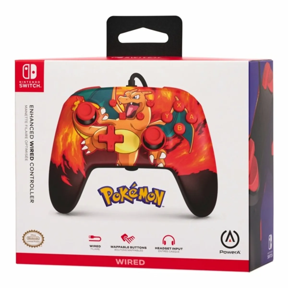 PowerA NSGP0040-02 enhanced Nintendo Switch vezetékes kontroller narancssárga mintás 3 m USB-kábel #9