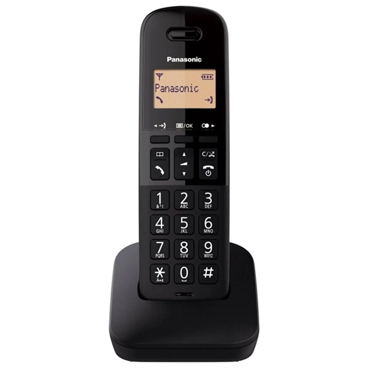Panasonic KX-TGB610HGB DECT telefon fekete 1,4" kijelző hívófél azonosítás #1
