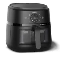 Philips NA230/00 Airfryer 2000 XL fekete 6,2 l kijelzővel időzítővel kivehető edény ellenőrzőablakkal