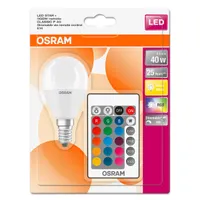 LEDVANCE 4058075144385 LED kisgömb izzó E14 RGBW távirányítható 6W 470 lm 2700 K #2