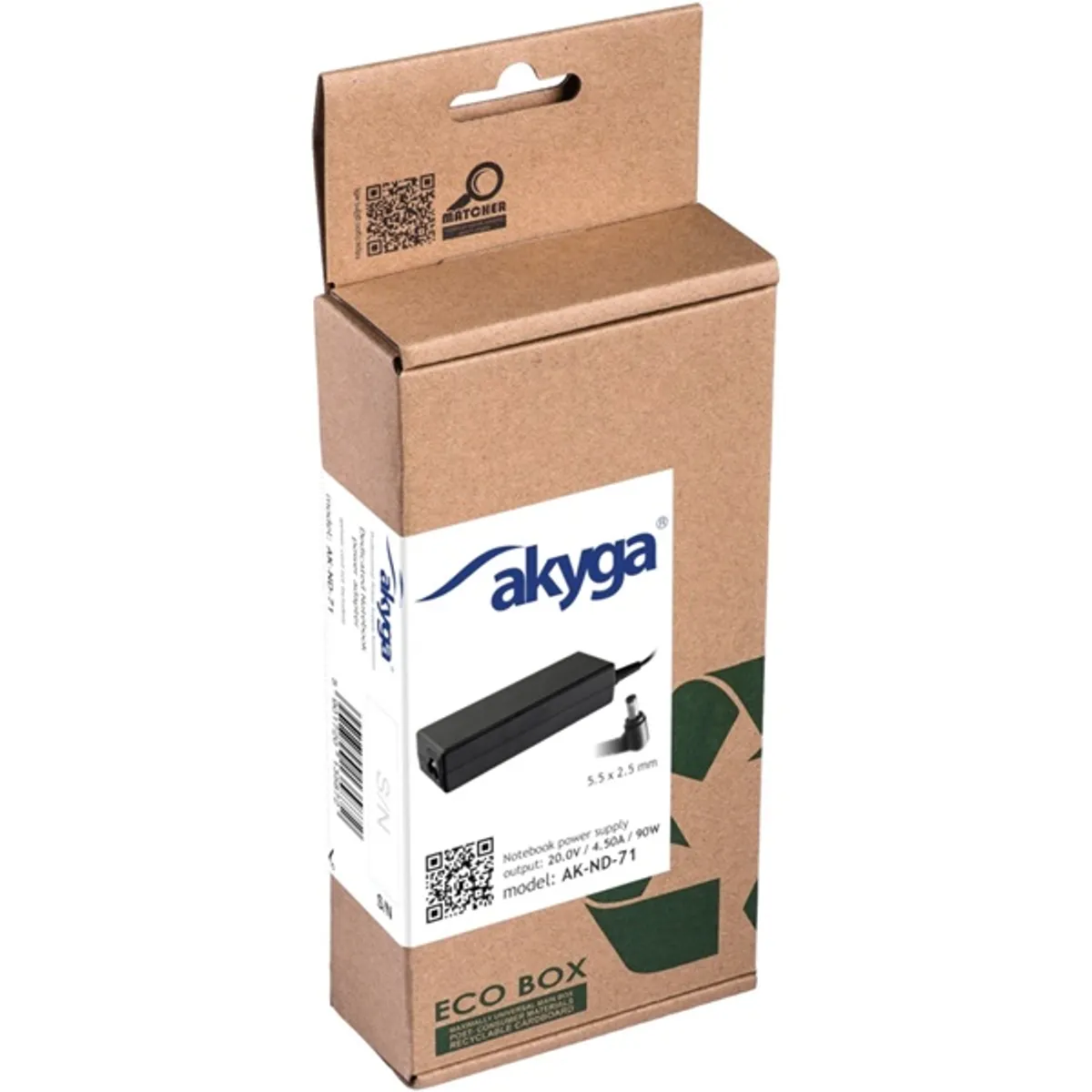 AKYGA AK-ND-71 Notebook Tápegység 20V 4.5A 90W 5.5 x 2.5 mm #5