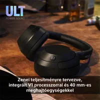 Sony WHULT900NB.CE7 ULT WEAR 40 mm hangszóró, zajszűrő, Bluetooth, multipoint, 30 óra üzemidő, fekete #3