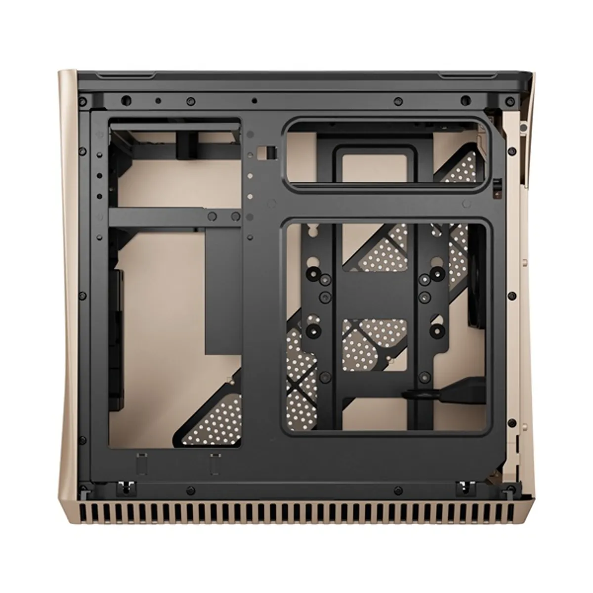 Fractal Design FD-CA-ERA-ITX-CHP Era ITX arany ablakos alumínium mini-ITX táp nélküli #8