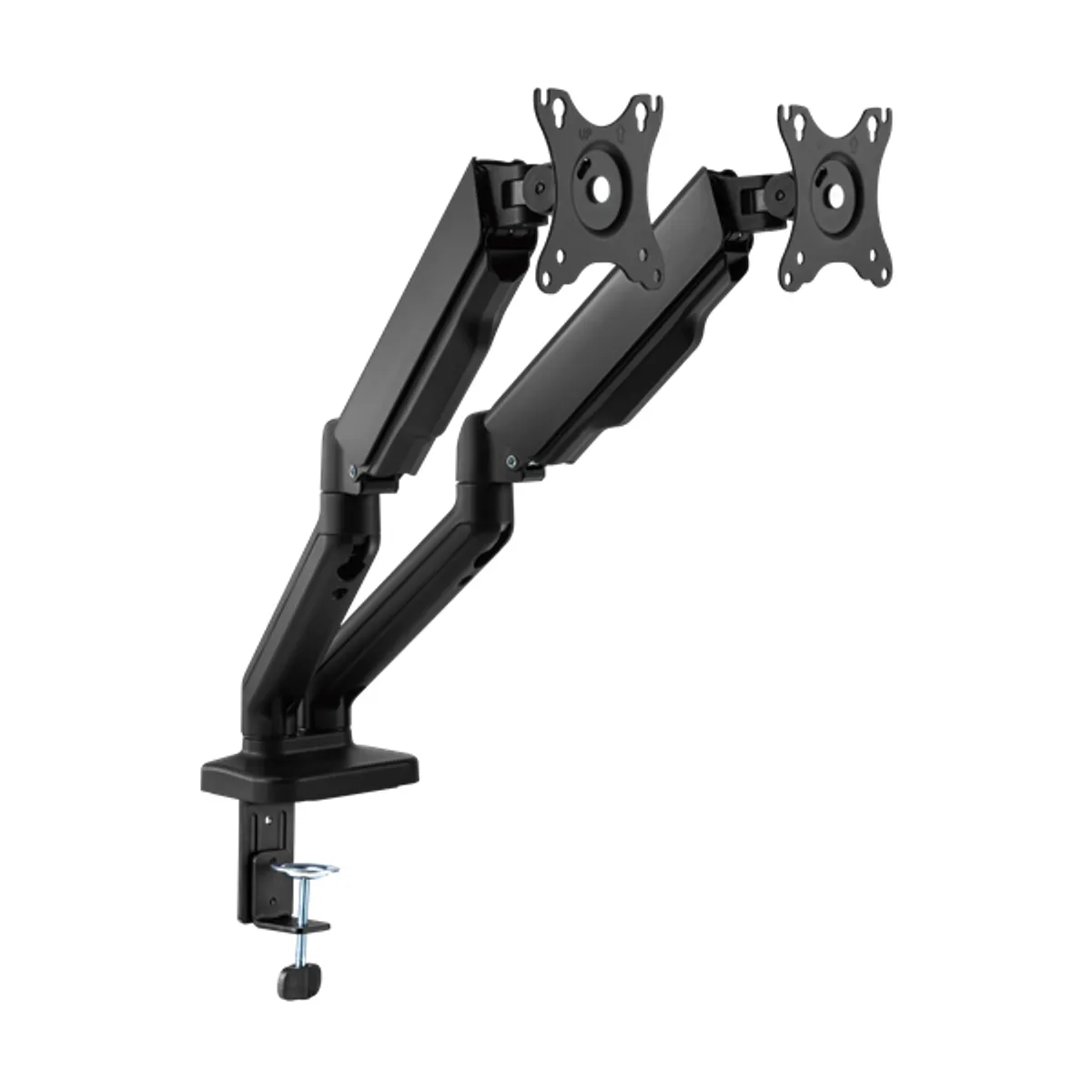 SBOX SBOX LCD-S024-2 LCD-S024-2 2 monitor tartó, asztali, állítható, 17"-32", VESA 75x75;100x100, forgatható, dönthető, kábelrendező, 9 kg #2