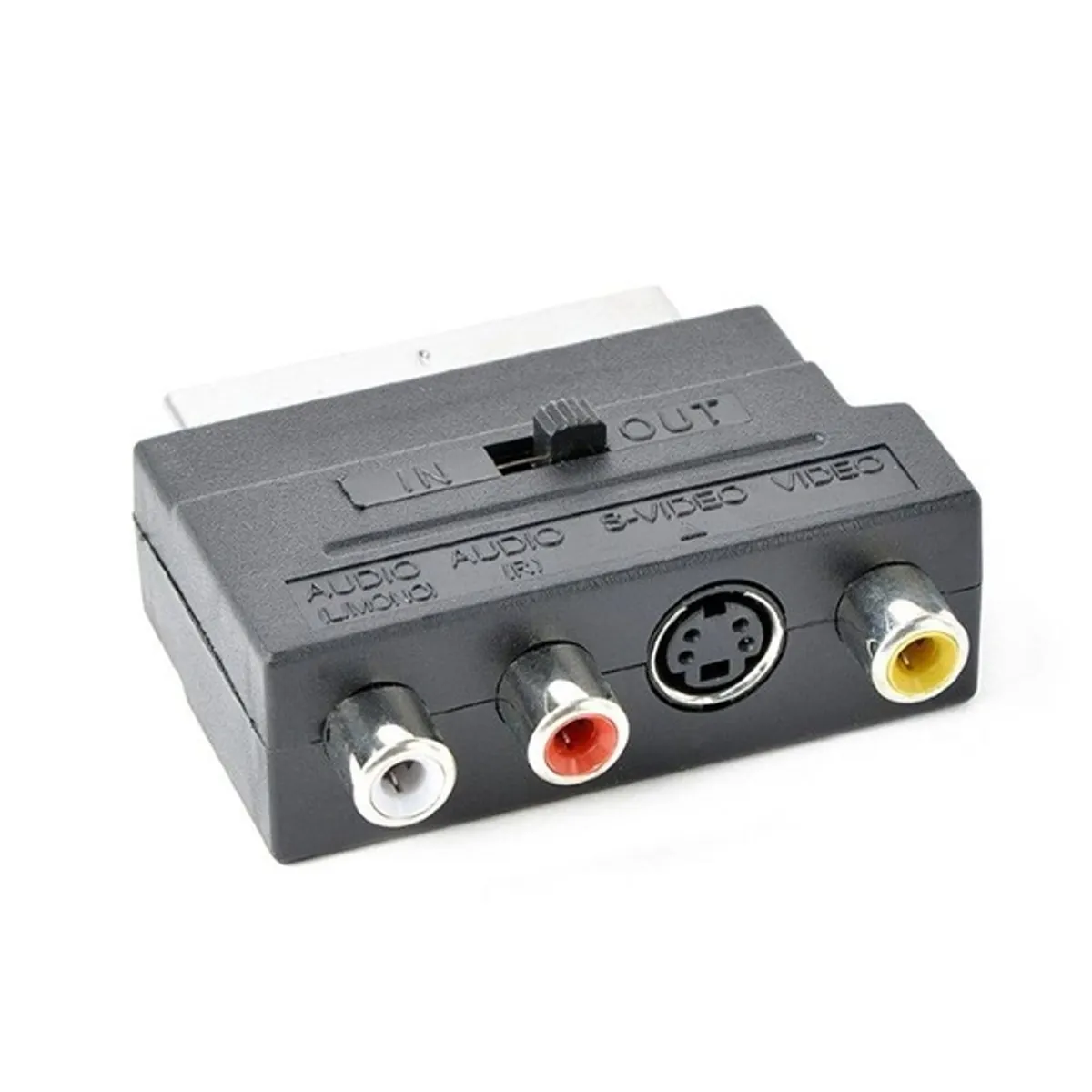 GEMBIRD CCV-4415 SCART 3x RCA és S-Video adapter fekete #1