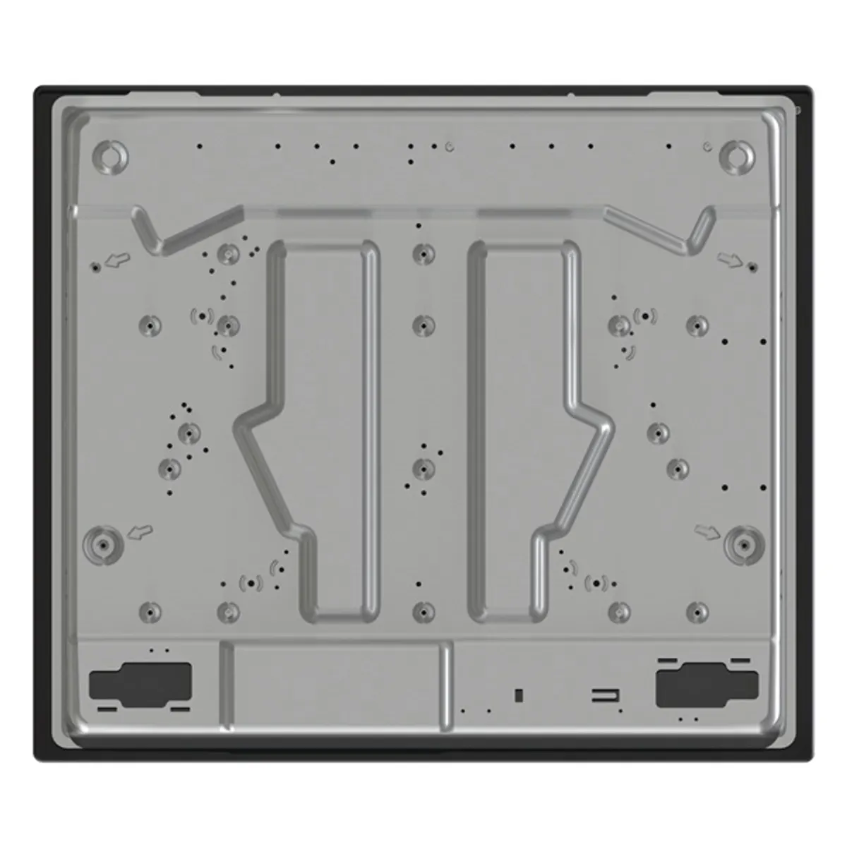 GORENJE 745400 GW641BFB 4 égő 1 wok égő, egykezes szikragyújtás, öntöttvas edénytartó rács, fekete, 60 cm szélesség, 52 cm mélység, 13 cm magasság #2