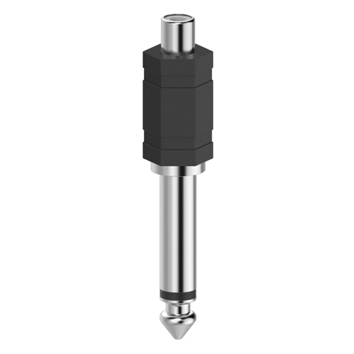 Hama 00205188 FIC adapter mono 6,3 mm Jack dugó - 1 RCA alj Fekete Szerelt Audio #1