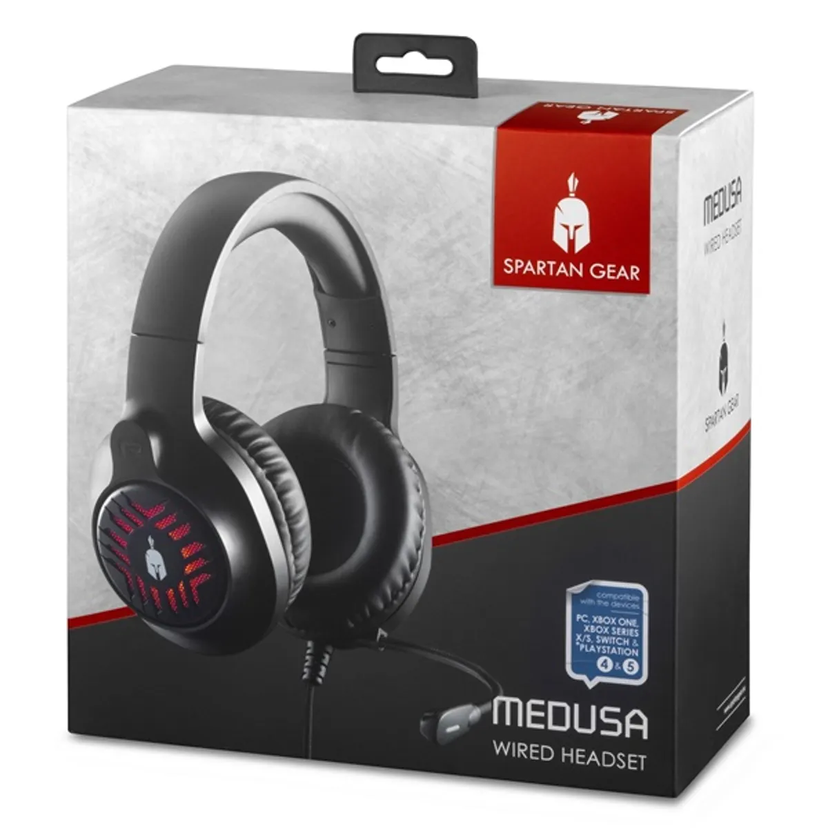 Spartan Gear 2807581 Medusa vezetékes fejhallgató 2.0 fekete PC balos 3,5 mm #3