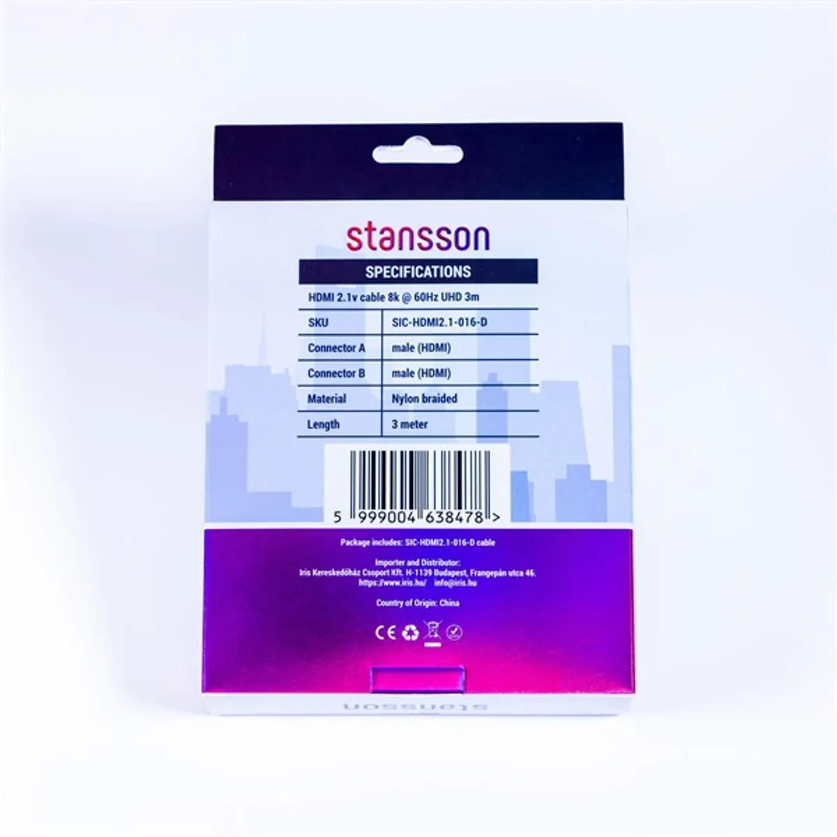 Stansson SIC-HDMI2.1-016-D HDMI 2.1 kábel 3 m 8K 60 Hz #3
