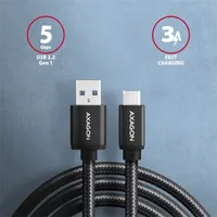 Axagon BUCM3-AM15AB USB-C USB-A adatkábel 1,5 m fekete #2
