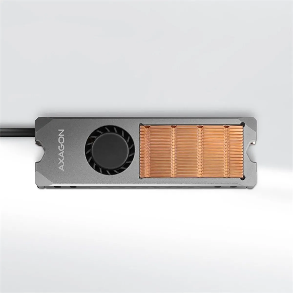 AXAGON CLR-M2FAN M.2 hűtőborda ventilátorral 22x80 mm PWM #2