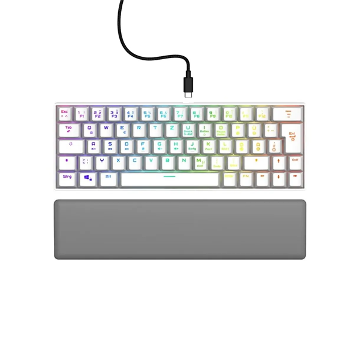 URAGE 13217829 EXODUS 760TKL RGB fehér mechanikus Outemu Red #1
