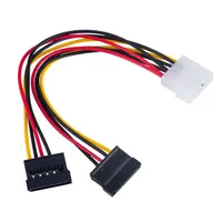 Akyga AK-CA-16 Molex 4-pin 2x Sata tápegység adapter 15 cm