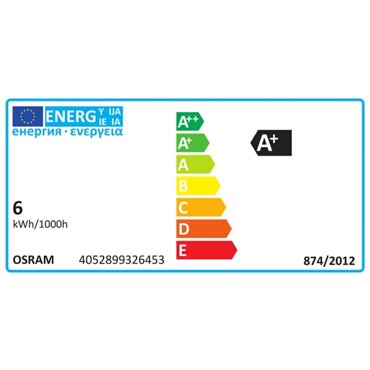 LEDVANCE 4052899326453 Value LED gyertya E14 470 lm 6 W 2700 K Meleg fehér 100000 kapcsolási ciklus #3