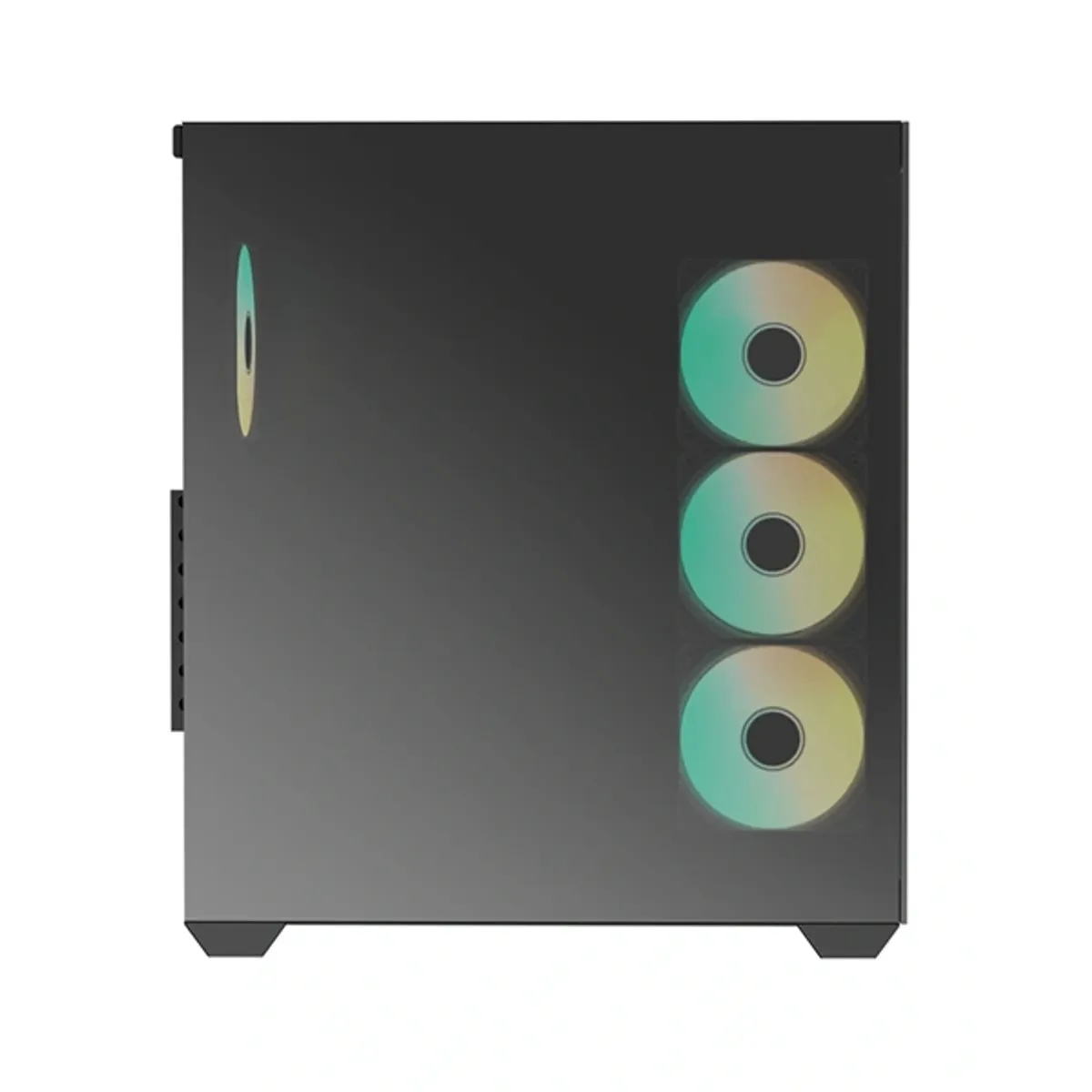 RAIDMAX I800CBF i800 Chrome fekete ATX USB 3.0 4x beépített ventilátor edzett üveg #3