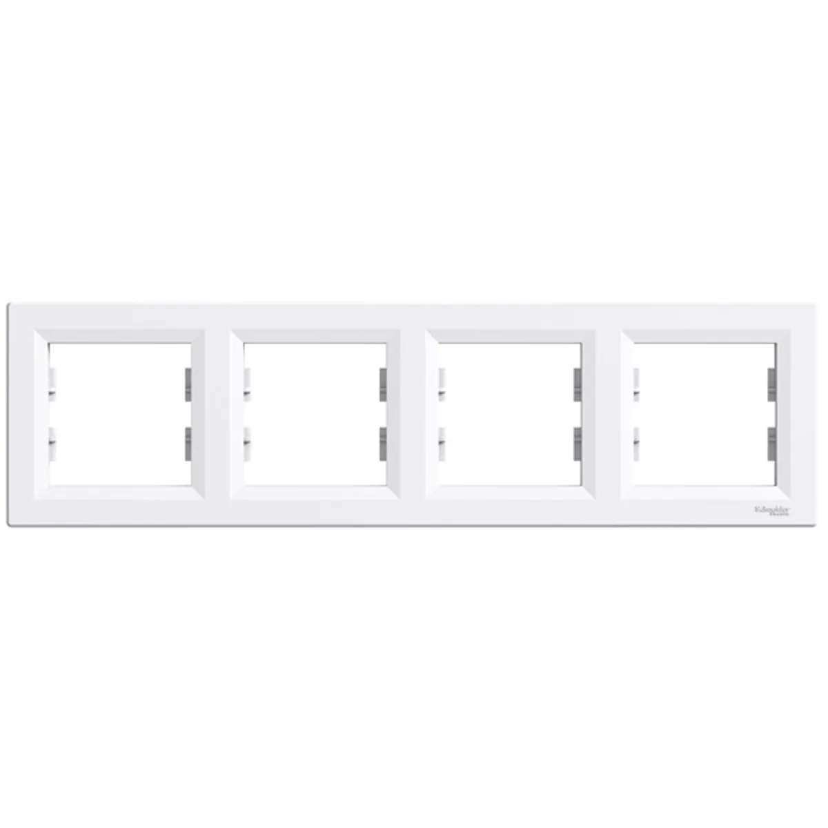 Schneider EPH5800421 ASFORA 4-es keret vízszintes fehér abs ip20 296x83x9 mm #1