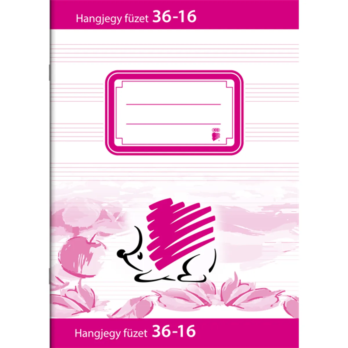ICO 7500054000 hangjegyfüzet A5 16 oldal 80 g per m2 fűzött piros fedél fehér lapok #1