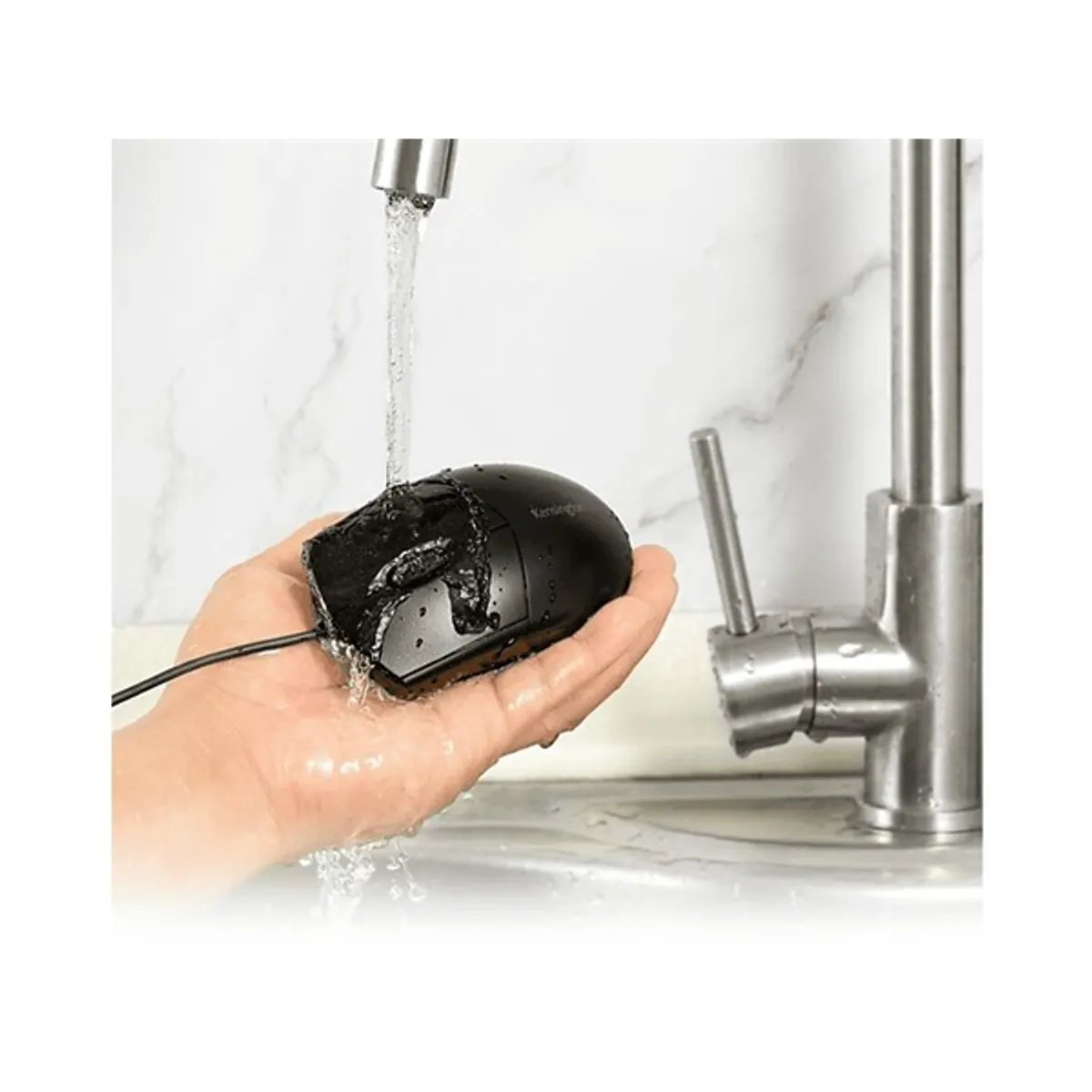 Kensington K70315WW Pro Fit vezetékes mosható és vízálló egér Fekete 1600dpi USB kétkezes háromgombos #3