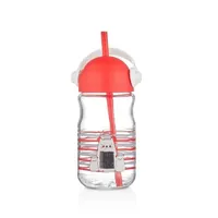 HANE HN-1752 üveg italos palack szívószállal 370 ml