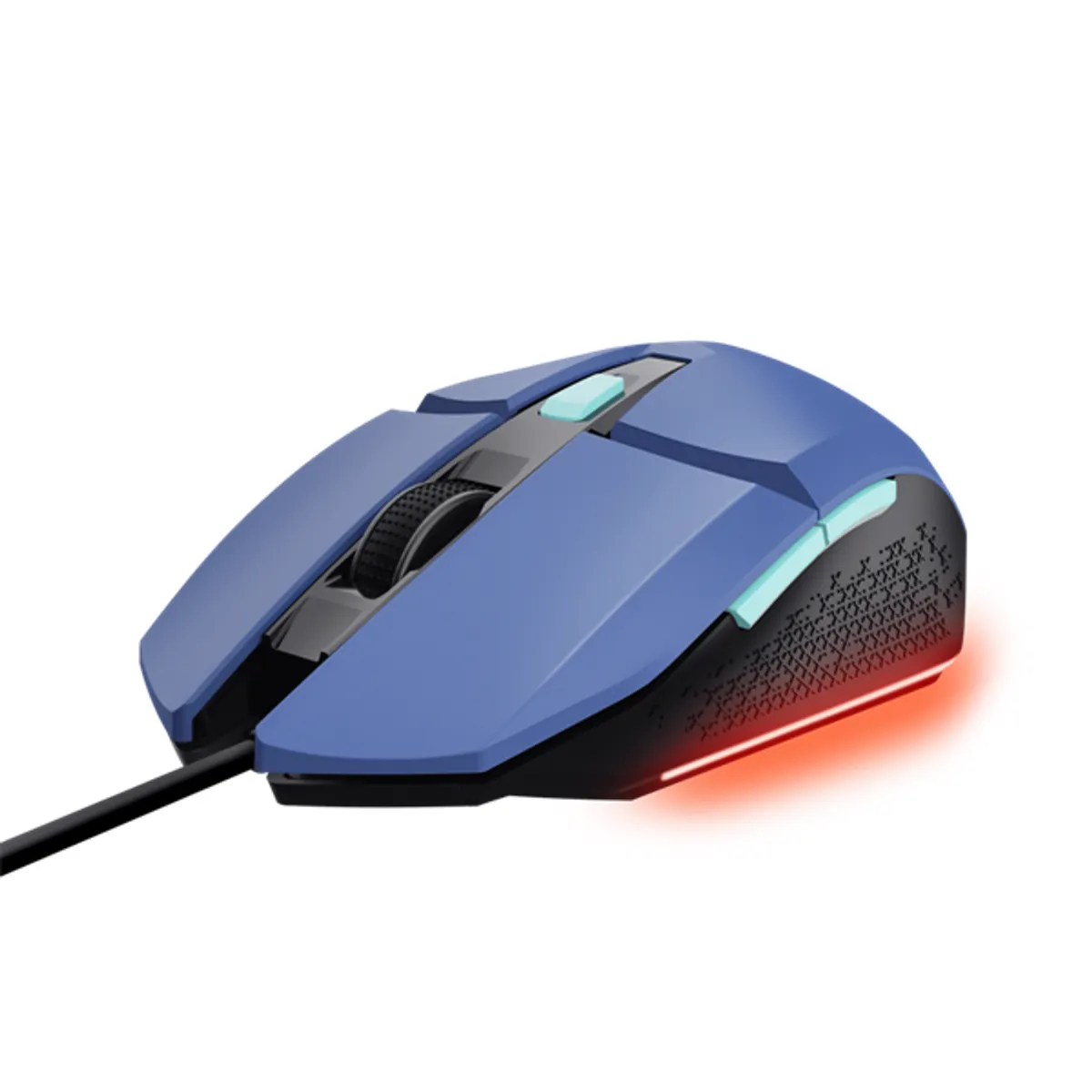Trust 25067 GXT109 Felox 6 gomb DPI 200-6400 USB 2.0 RGB vezetékes 150 cm kék ABS #1