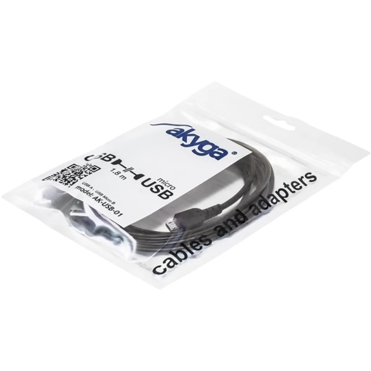 Akyga AK-USB-01 USB A-MicroB kábel 180 cm Fekete #4
