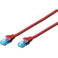 DIGITUS DK-1511-020R Cat5e U-UTP patch kábel 2 m piros RJ45-RJ45