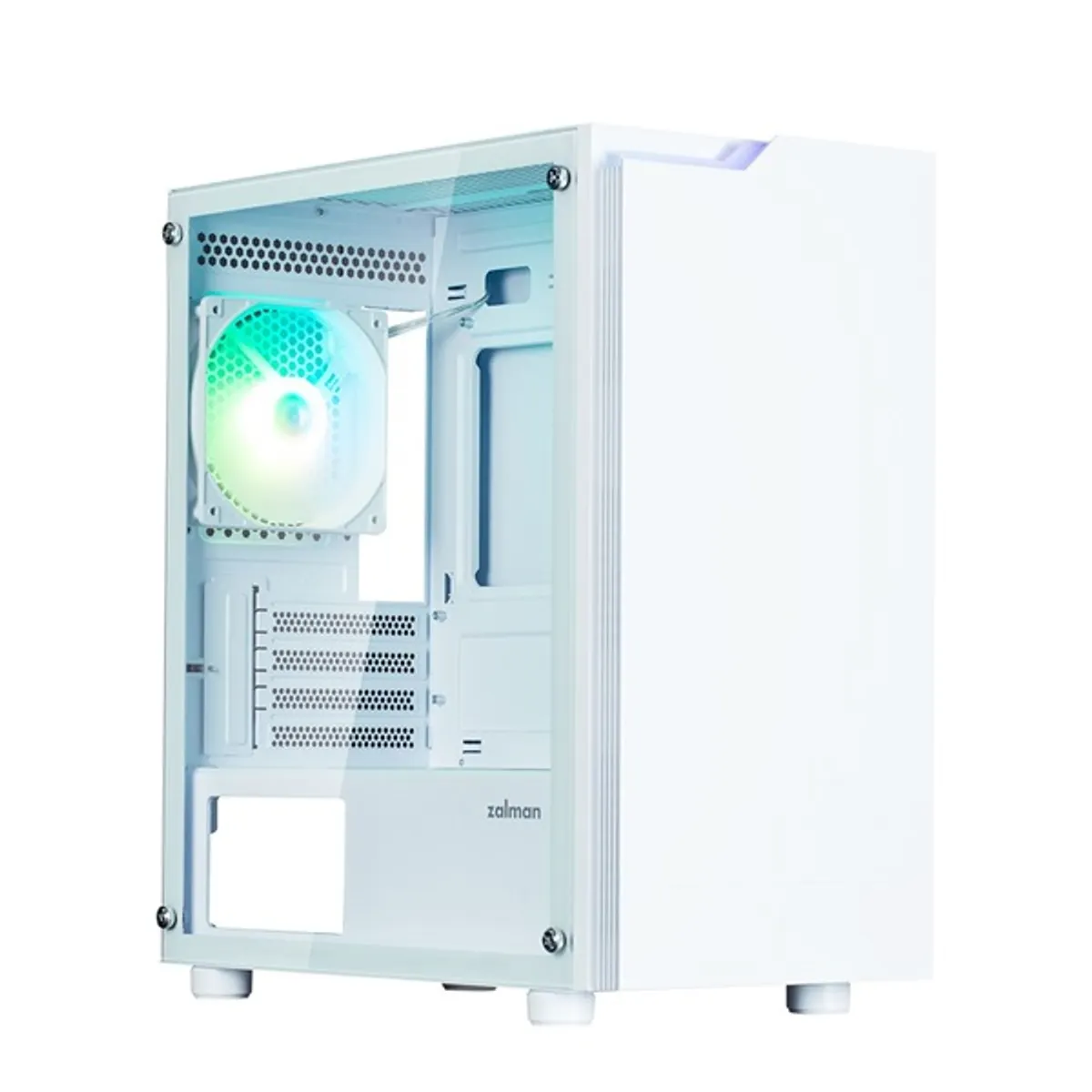 ZALMAN T4 PLUS WHITE Spektrum RGB mATX mini torony edzett üveg ARGB #1