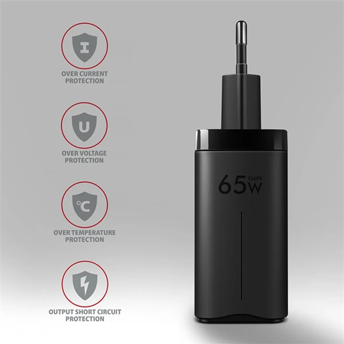 Axagon ACU-DPQ65 hálózati töltő 65W PD3.0 QC4+ 2x USB-C 1x USB-A univerzális fekete #5