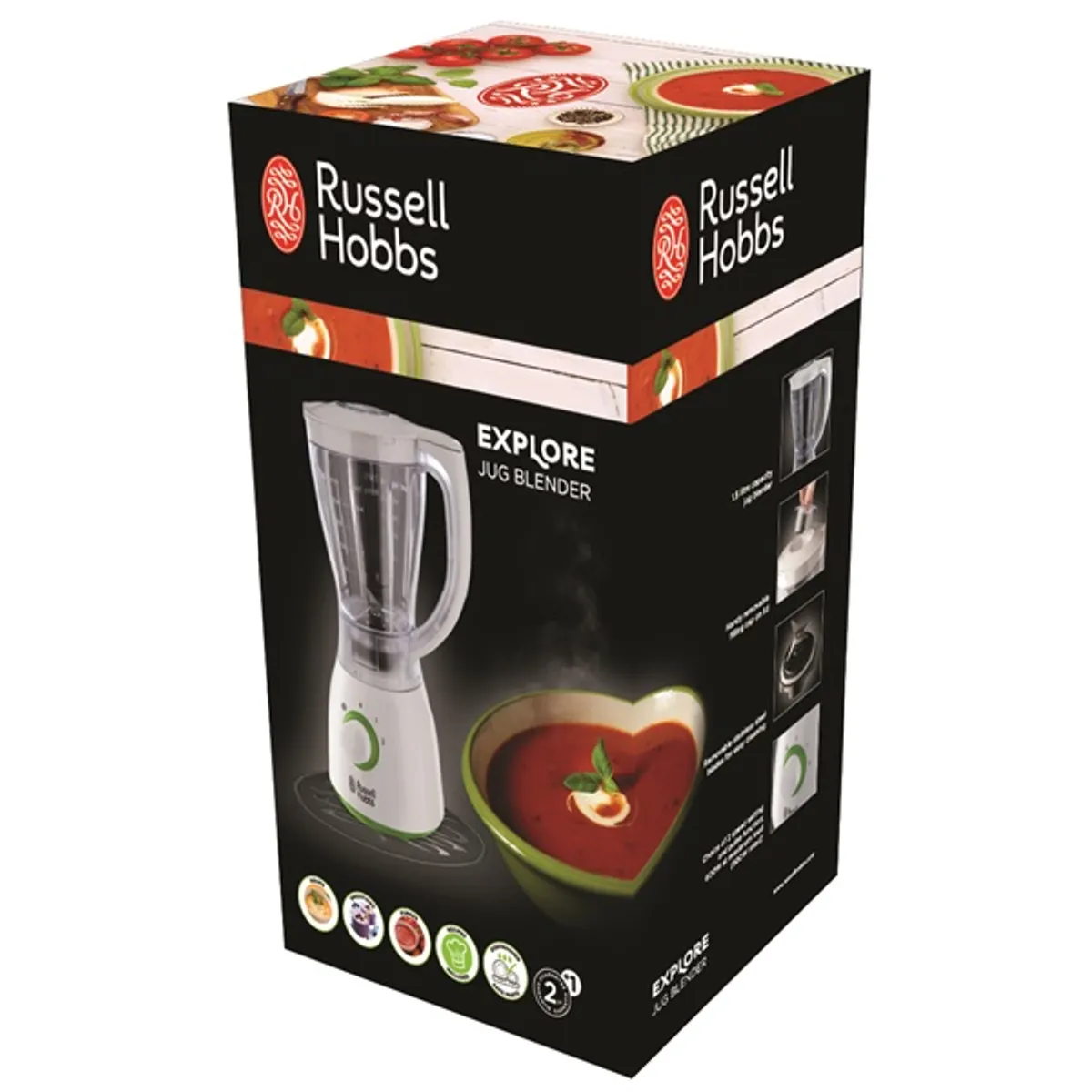 Russell Hobbs 23261026002 Explore 600W 1,5L fehér turmixgép #7