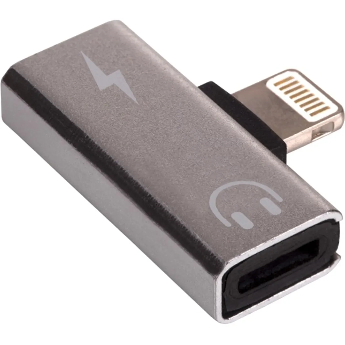 AKYGA AK-AD-64 Lightning elosztó adapter 2x Lightning aljzat ezüst #2
