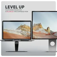 AXAGON STND-LQB állvány 10" - 17.3" laptop és táblagép, csúszásmentes alumínium, 205 mm magasság, dőlésszög 0-180 fok, összecsukható, fekete #7