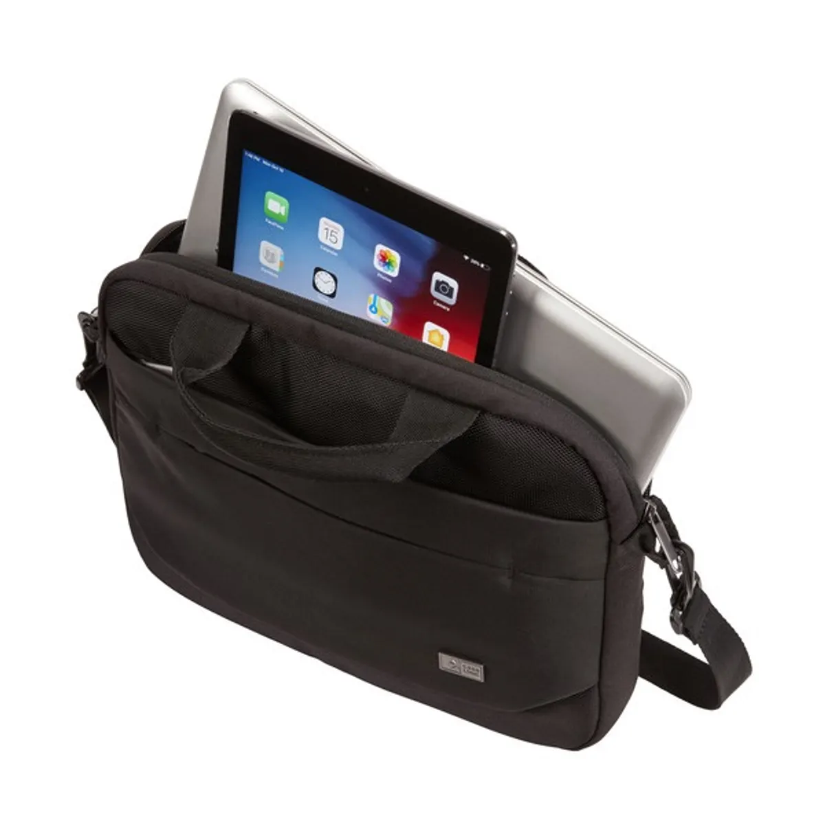 Case Logic 3203984 ADVA-111 11,6" notebook táska fekete poliészter párnázott belső első zseb vállpánt hordozó fogantyú #4