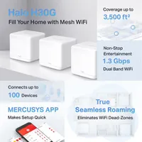 Mercusys Halo H30G-3PACK Halo H30G AC1300 mesh 3-pack 2x GbE WPA2 #5