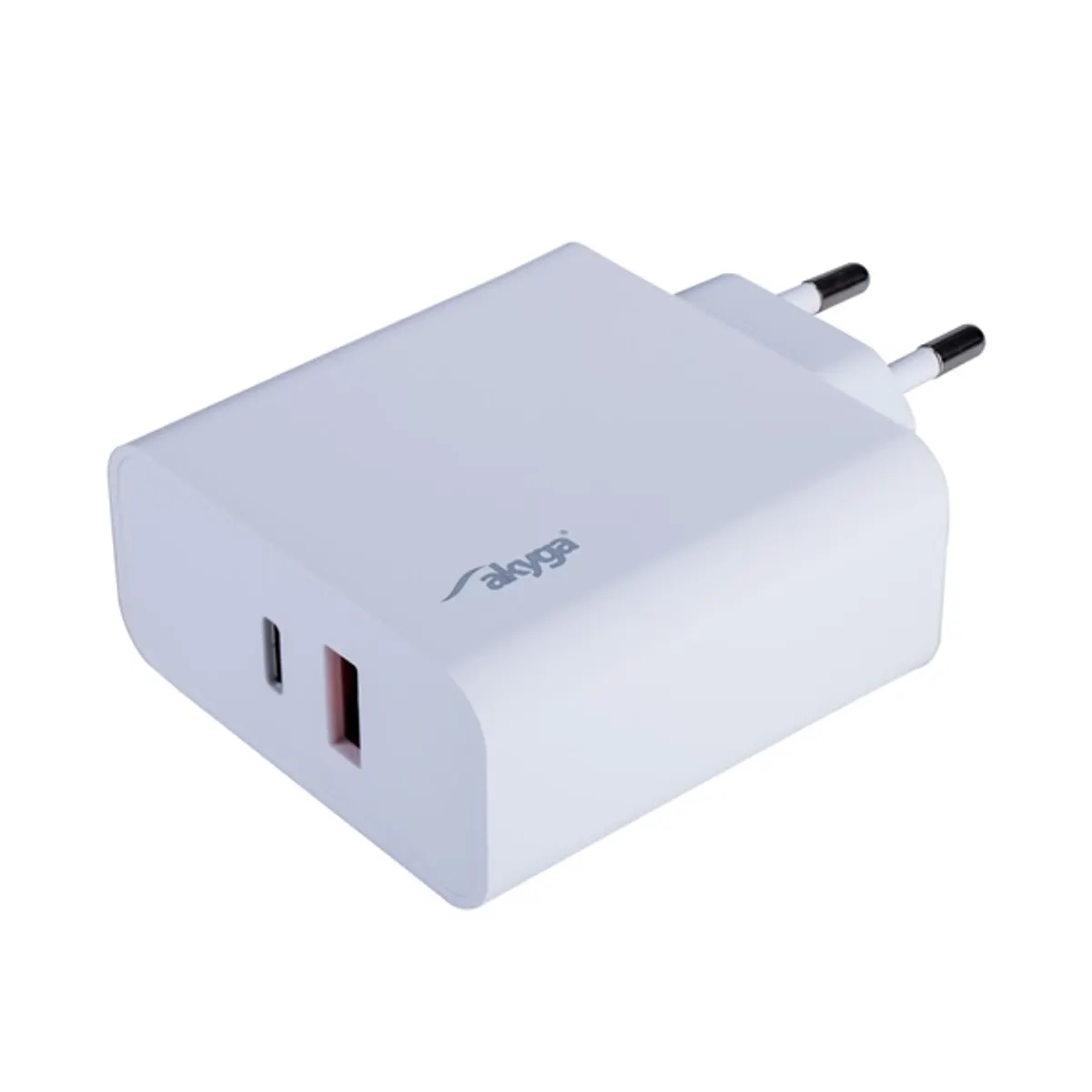 AKYGA AK-CH-15 Univerzális töltő USB-A és USB-C PD QC3.0 65W Fehér #1
