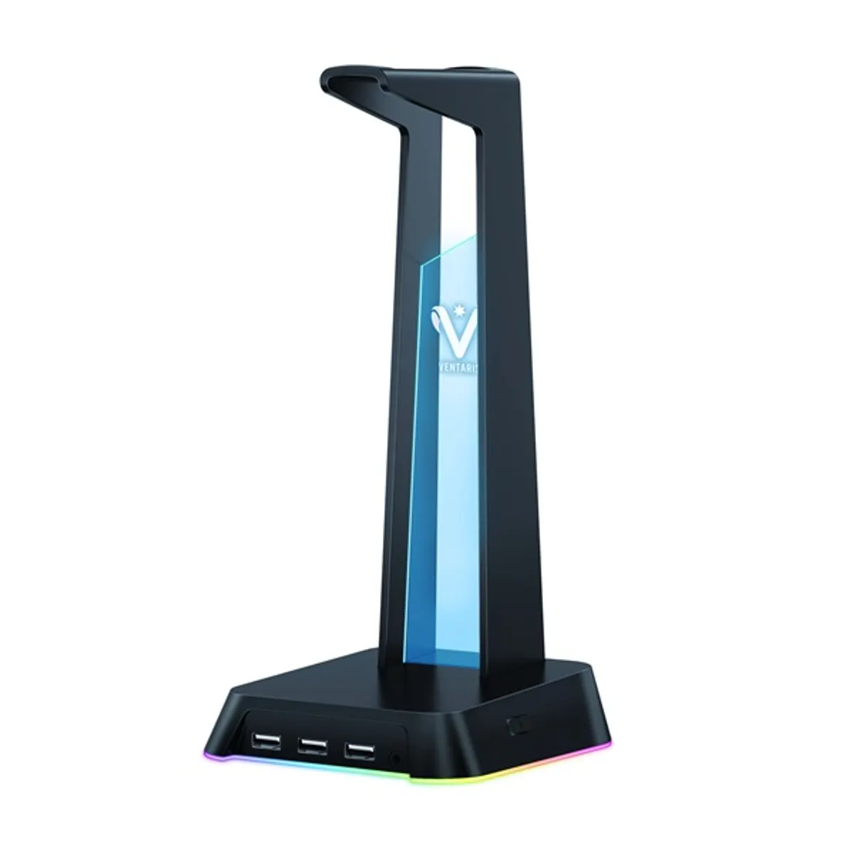 VENTARIS GHSO-10 gamer fejhallgató tartó 125x146x278 mm 150 cm USB RGB #1