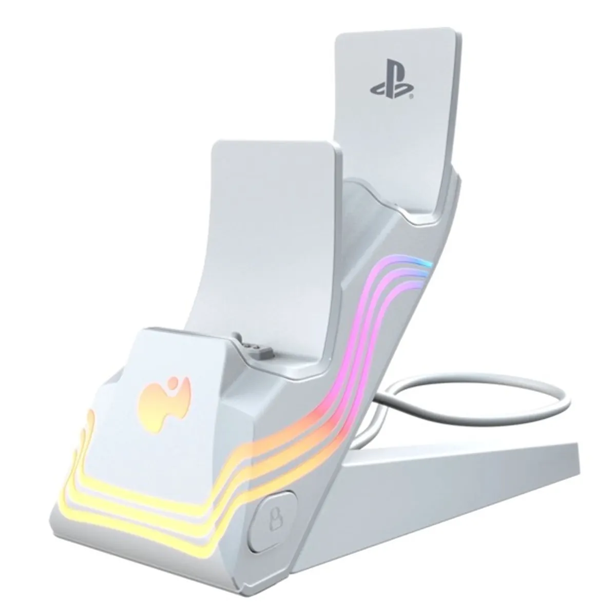 PDP 052-022-WH Afterglow Wave töltőállomás RGB fehér PlayStation 5 #3